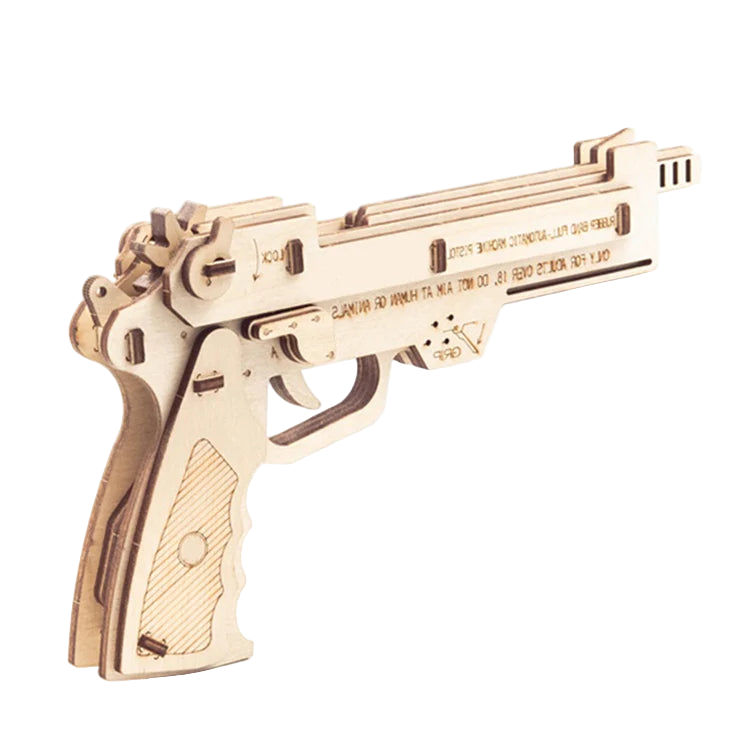 Caliber Rubber Band Hand Gun Puzzle
