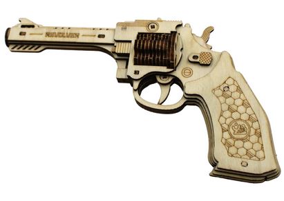 Caliber Revolver Wood Puzzle Gun